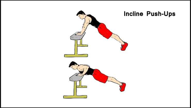chest workout at home in Hindi Incline Push-Ups